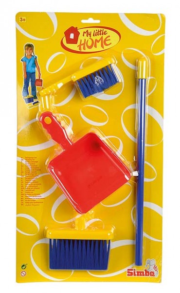 Reinigungs-Set, 3-teilig / Besen, Handbesen, Schaufel