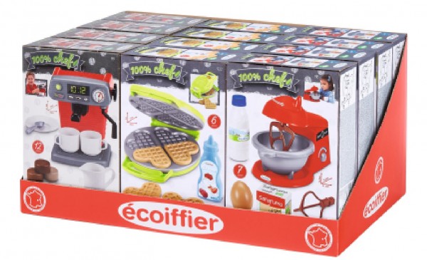 Ecoiffier Küchengeräte / im Display, 3-f. sortiert