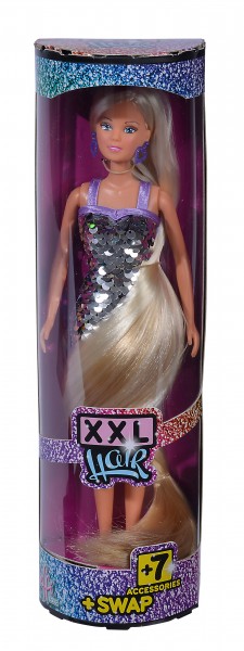 Steffi XXL Hair, mit Swap / Ankleidepuppe 29 cm/Zub.