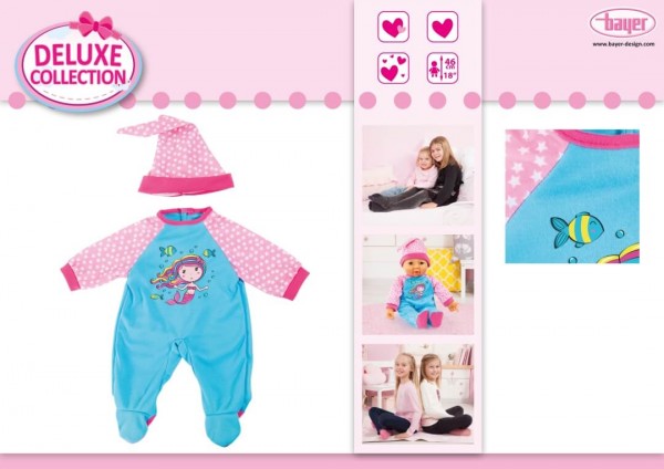 Deluxe Collection Kleider, 2-f. s. / für Puppen von 40 cm bi