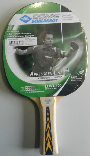 Tischtennisschläger Appelgreen 400 / 152 g / 10 mm Stärke