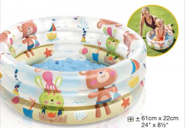 Beach Buddies Baby Pool, 3 Ringe / 61 x 22 cm