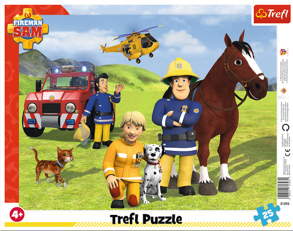 Rahmenpuzzle, 25 Teile, / Lizenzen, 4-fach sortiert