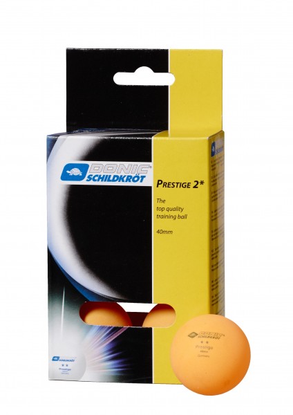 Schildkröt Tischtennisbälle, 2 Sterne, 6er Pack, orange