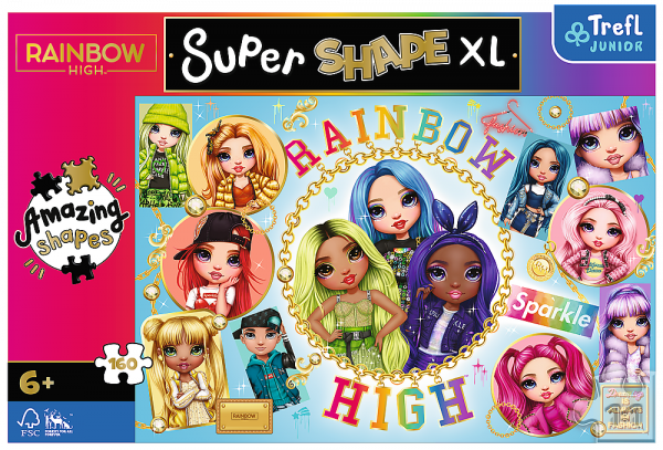 Puzzle XL 160 Teile, Colourful Rainbow High