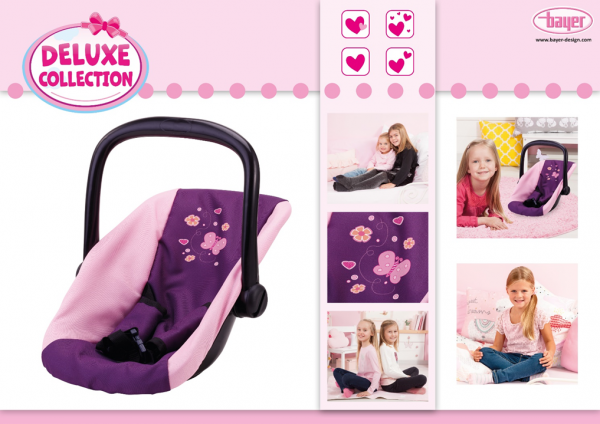 Puppen-Autositz Pflaume