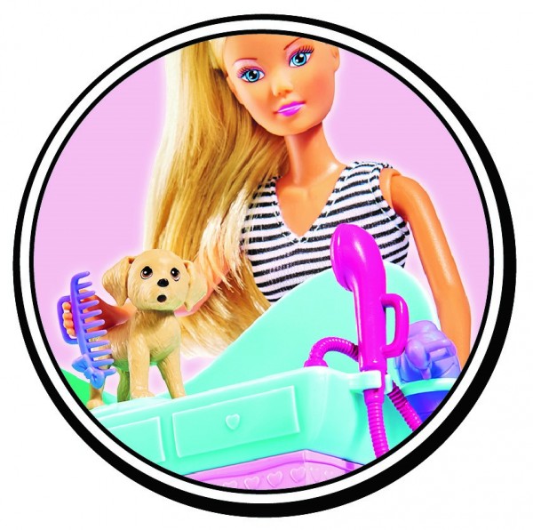 Steffi Cute Pet Salon / Ankleidepuppe 29 cm / Zub.