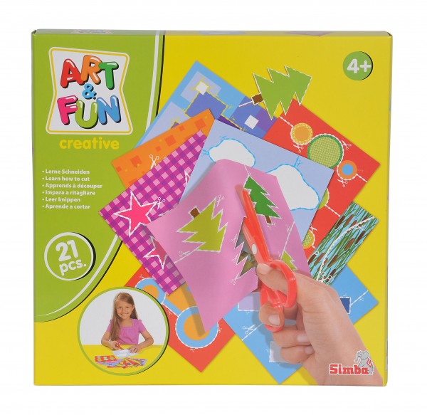 Art & Fun Lerne schneiden / 1 Schere mit Vorlagen