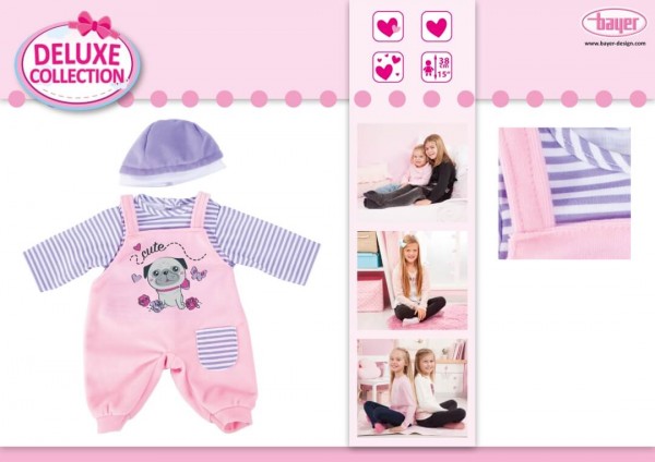 Deluxe Collection Kleider, 3-f. s. / für Puppen von 33 cm bi