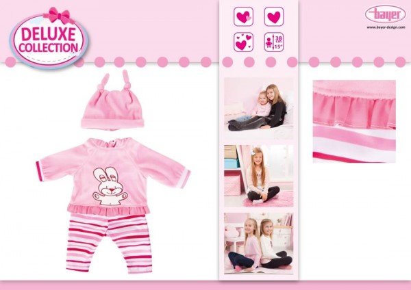 Deluxe Collection Kleider, 3-f. s. / für Puppen von 33 cm bi