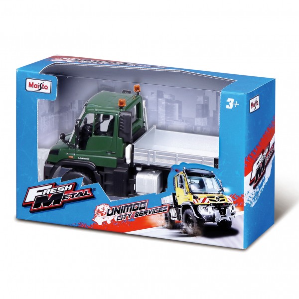 Maisto Unimog City Services, / 11 cm, 4-fach sortiert