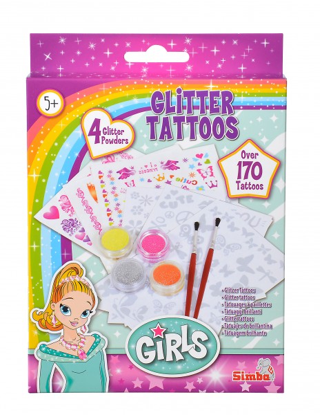 Girls Glitzer Tattoos,