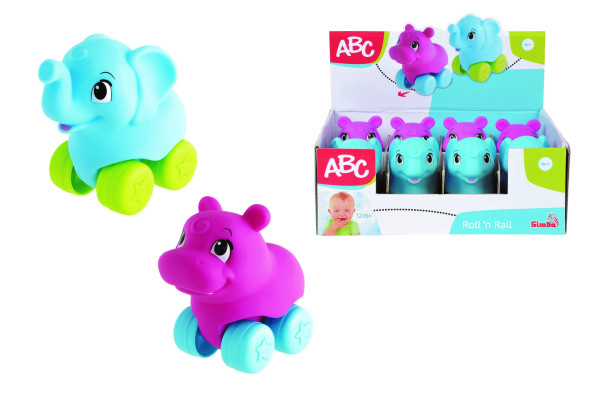 ABC Schiebetiere, 2-f. sort. / 10 cm im Display