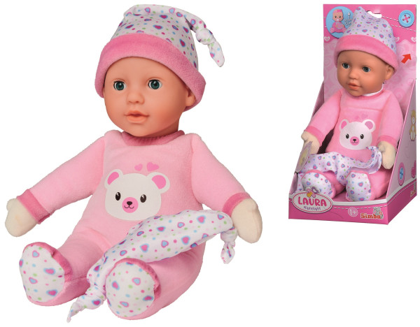 Laura Nightlight 30 cm / Weichkörperpuppe mit Licht