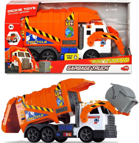 Garbage Truck, Müllfahrzeug / Licht und Sound / 46 cm