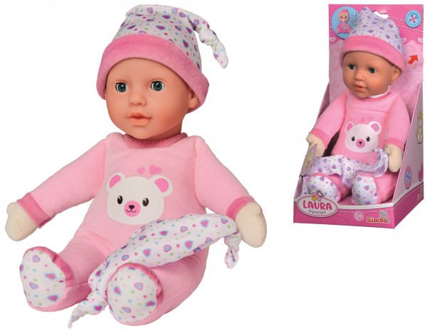 Laura Nightlight 30 cm / Weichkörperpuppe mit Licht