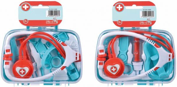 Doktorkoffer, 2-sort., 18 x 16 cm / transparenter Deckel, 5-