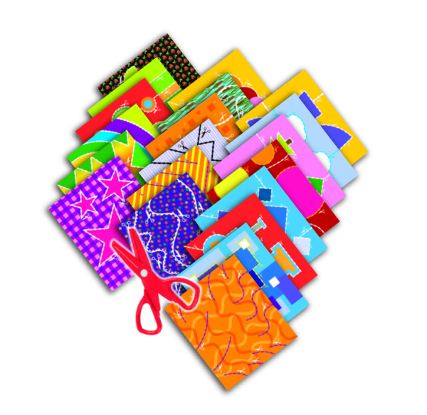 Art & Fun Lerne schneiden / 1 Schere mit Vorlagen