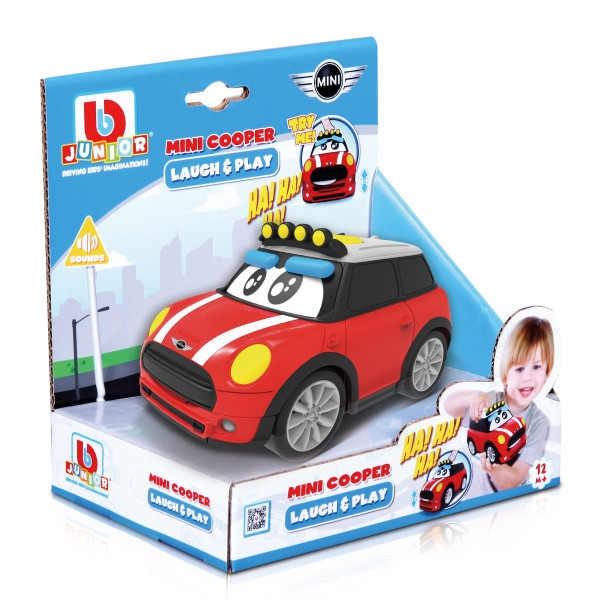 BURAGO Junior Mini Cooper, / Laugh & Play, Sounds, 13 cm