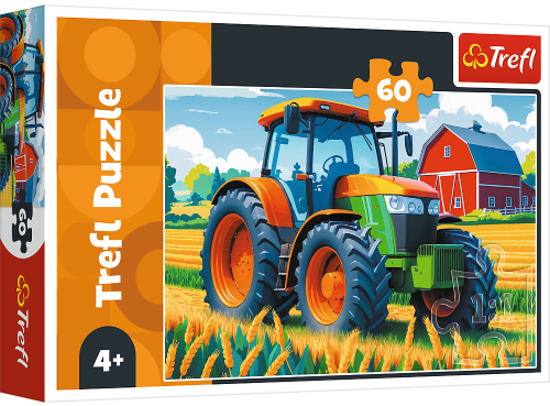 Kinder-Puzzle Traktor / 60 Teile